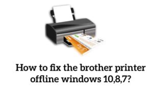 brother printer offline windows 10